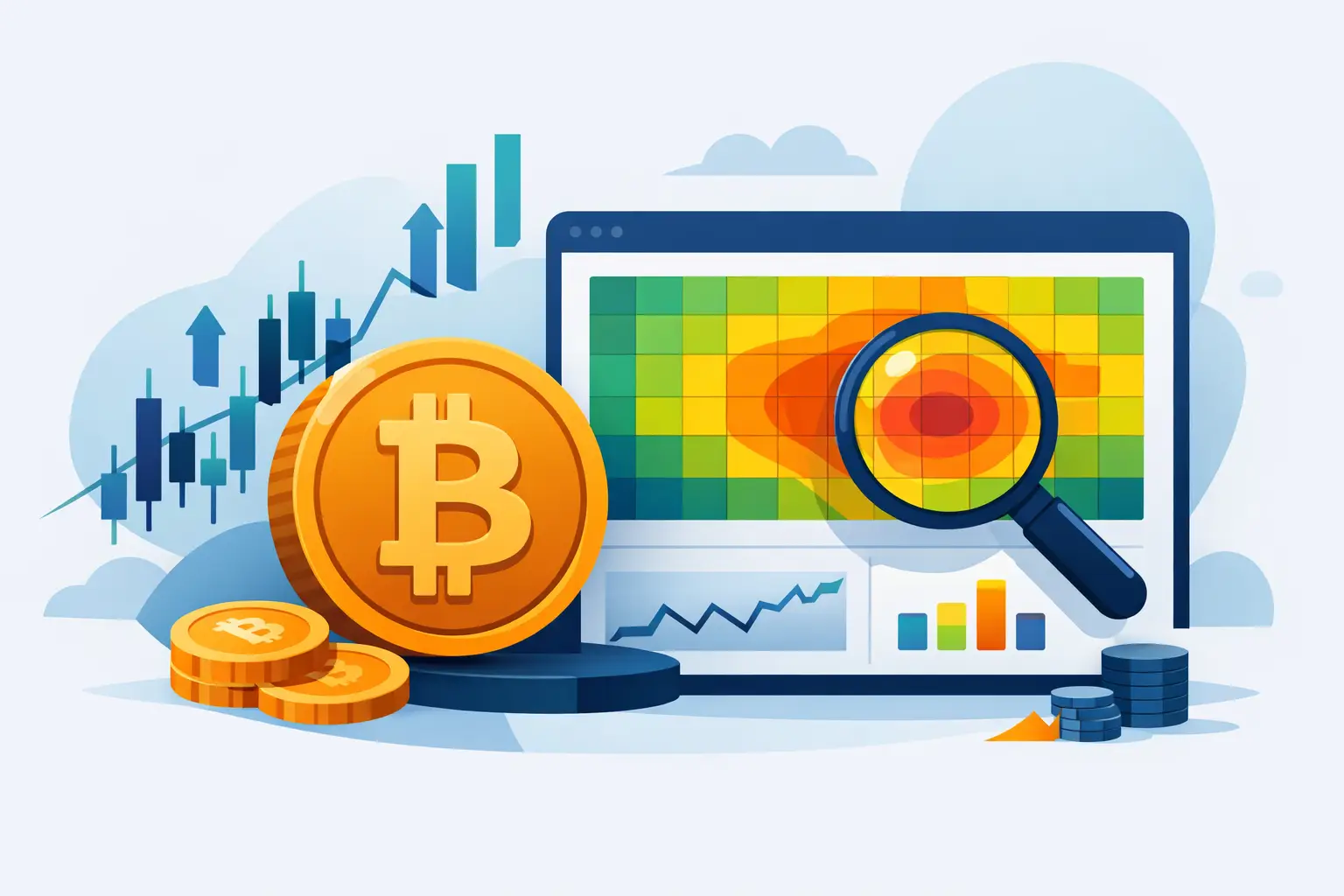 Cómo funciona un heatmap de Bitcoin